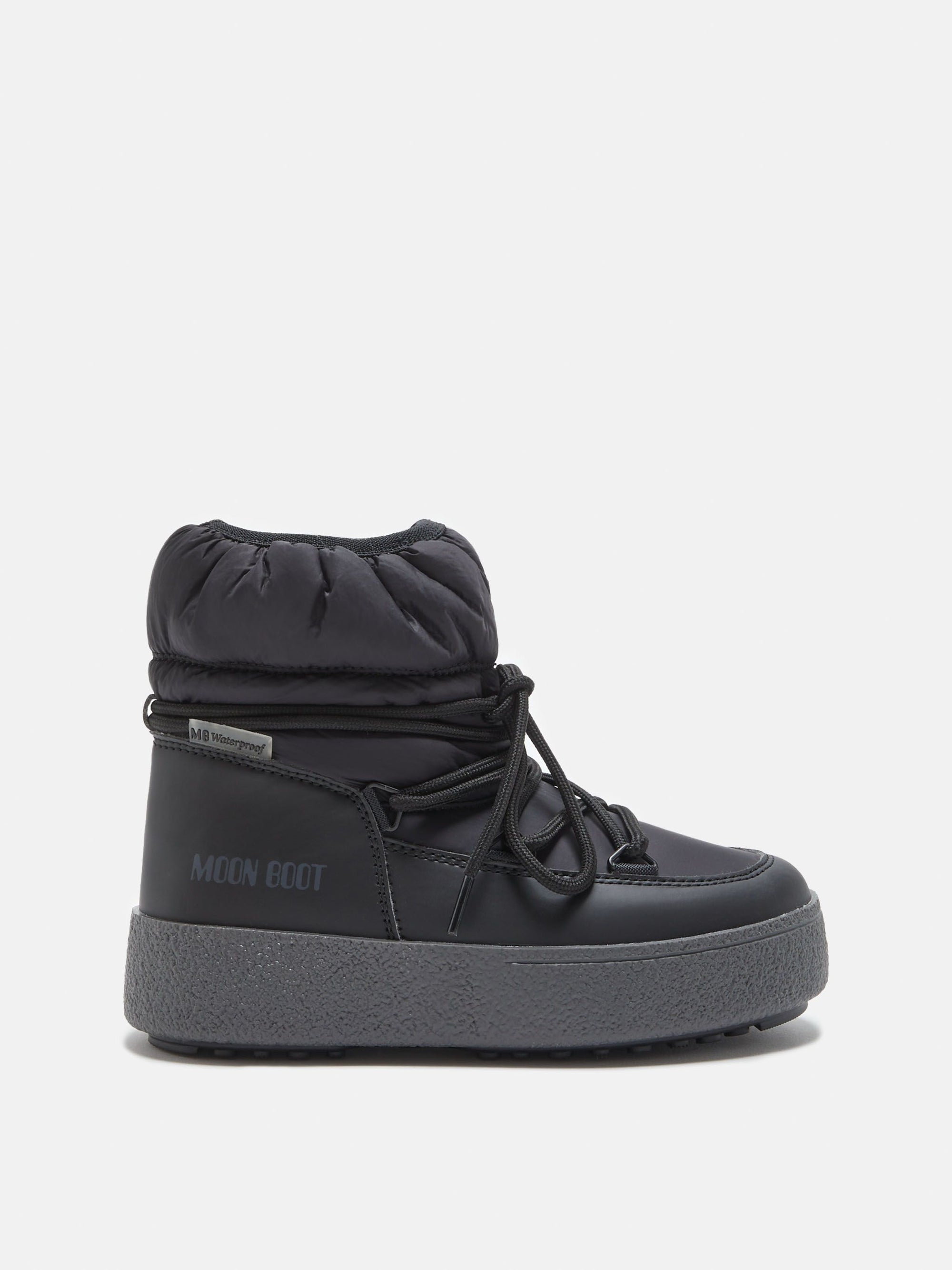 Moon Boot Black Polar-Tassel Children Shoes