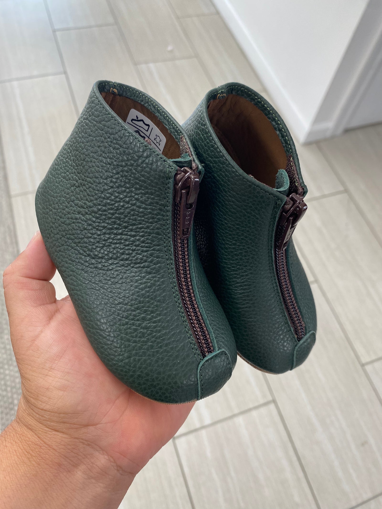 old Pepe Hunter Zipper Baby Bootie-Tassel Children Shoes