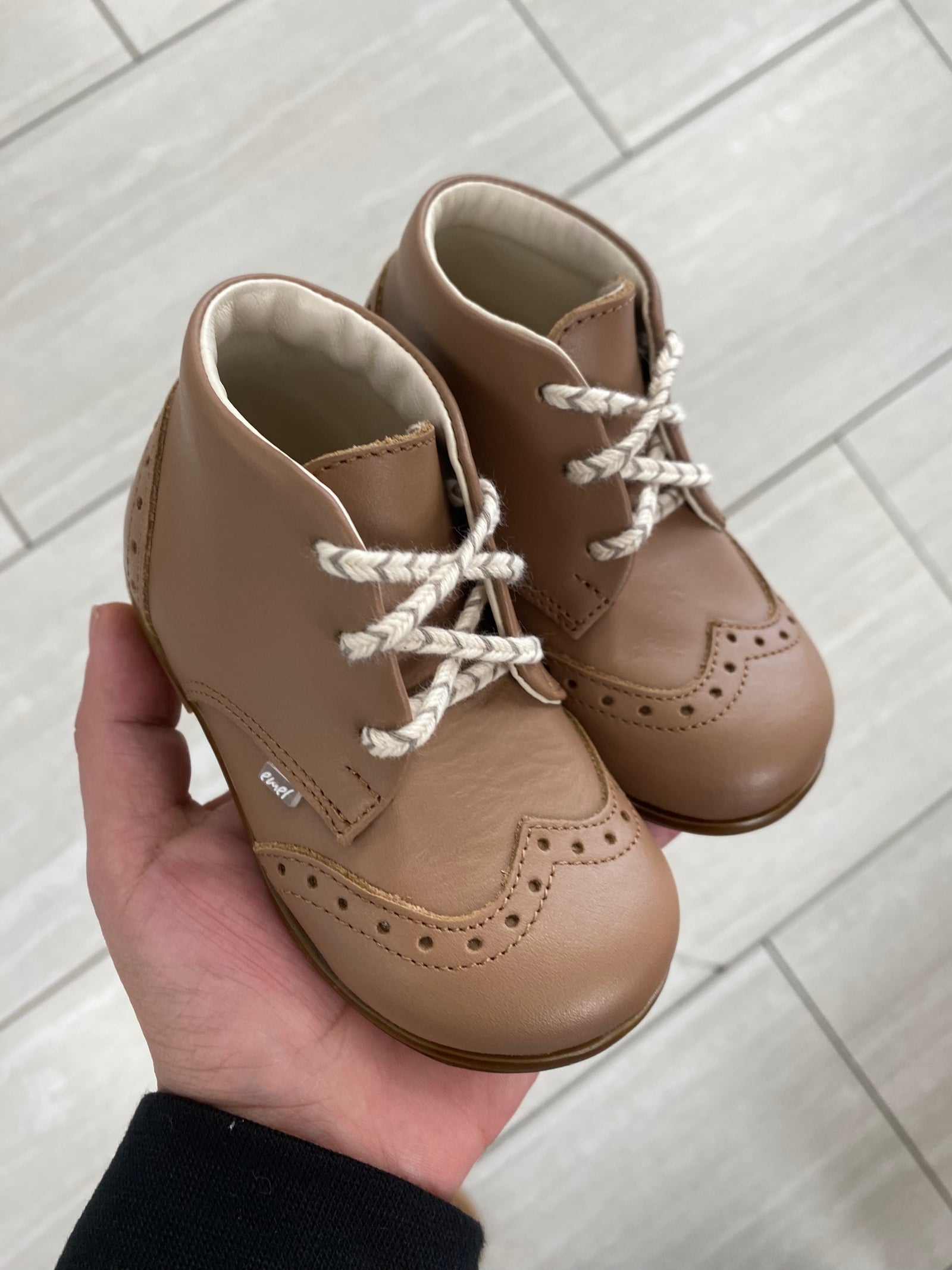 Emel Latte Wingtip Baby Shoe-Tassel Children Shoes