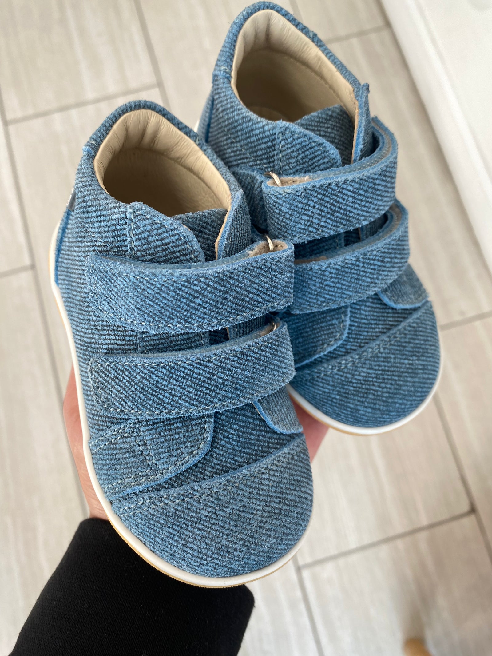 Emel Capri Denim Baby Sneaker-Tassel Children Shoes