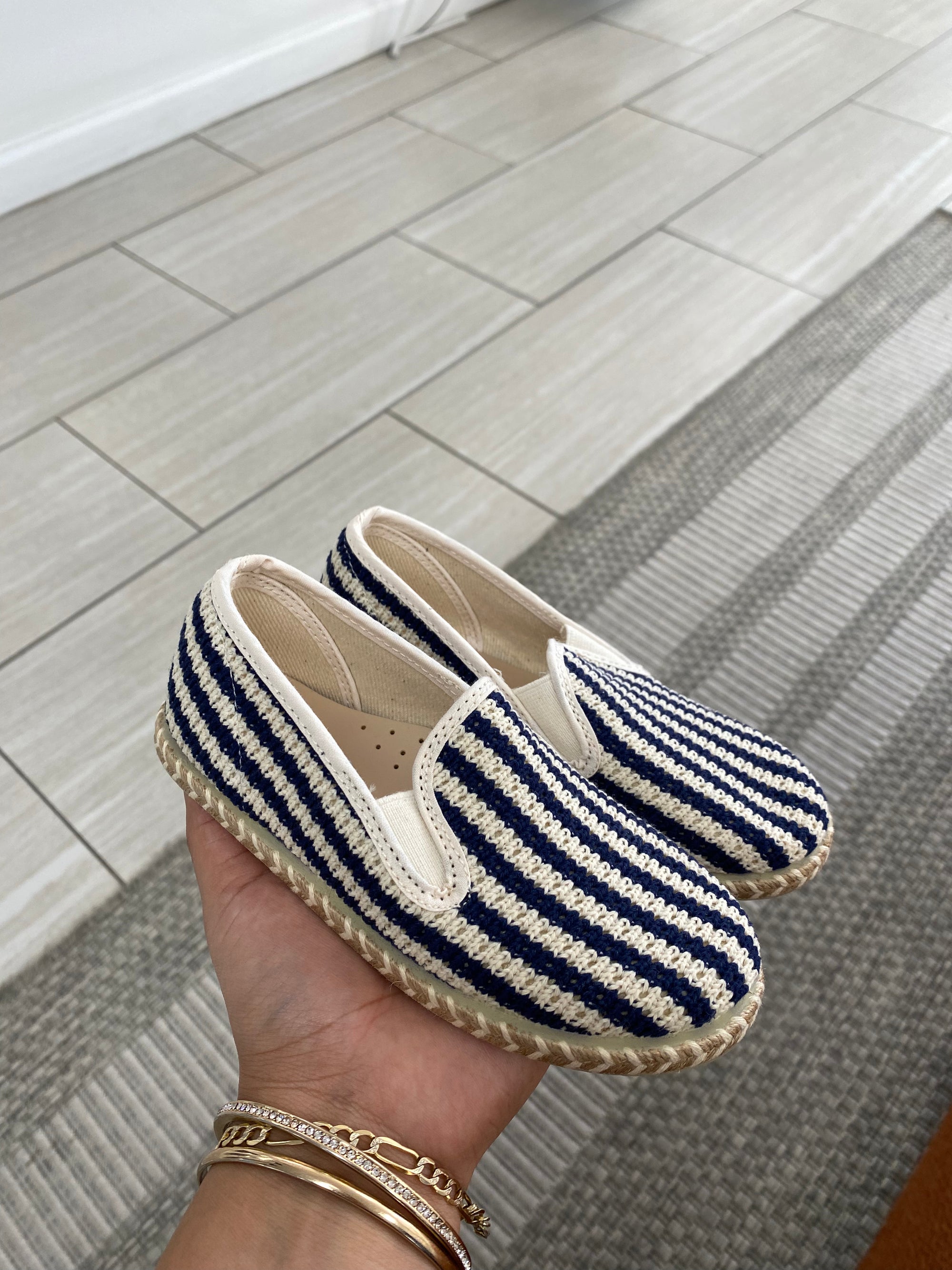 LMDI Marine Striped Loafer-Tassel Children Shoes