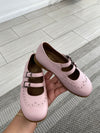 Pepe Rose Wingtip Double Strap Mary Jane-Tassel Children Shoes