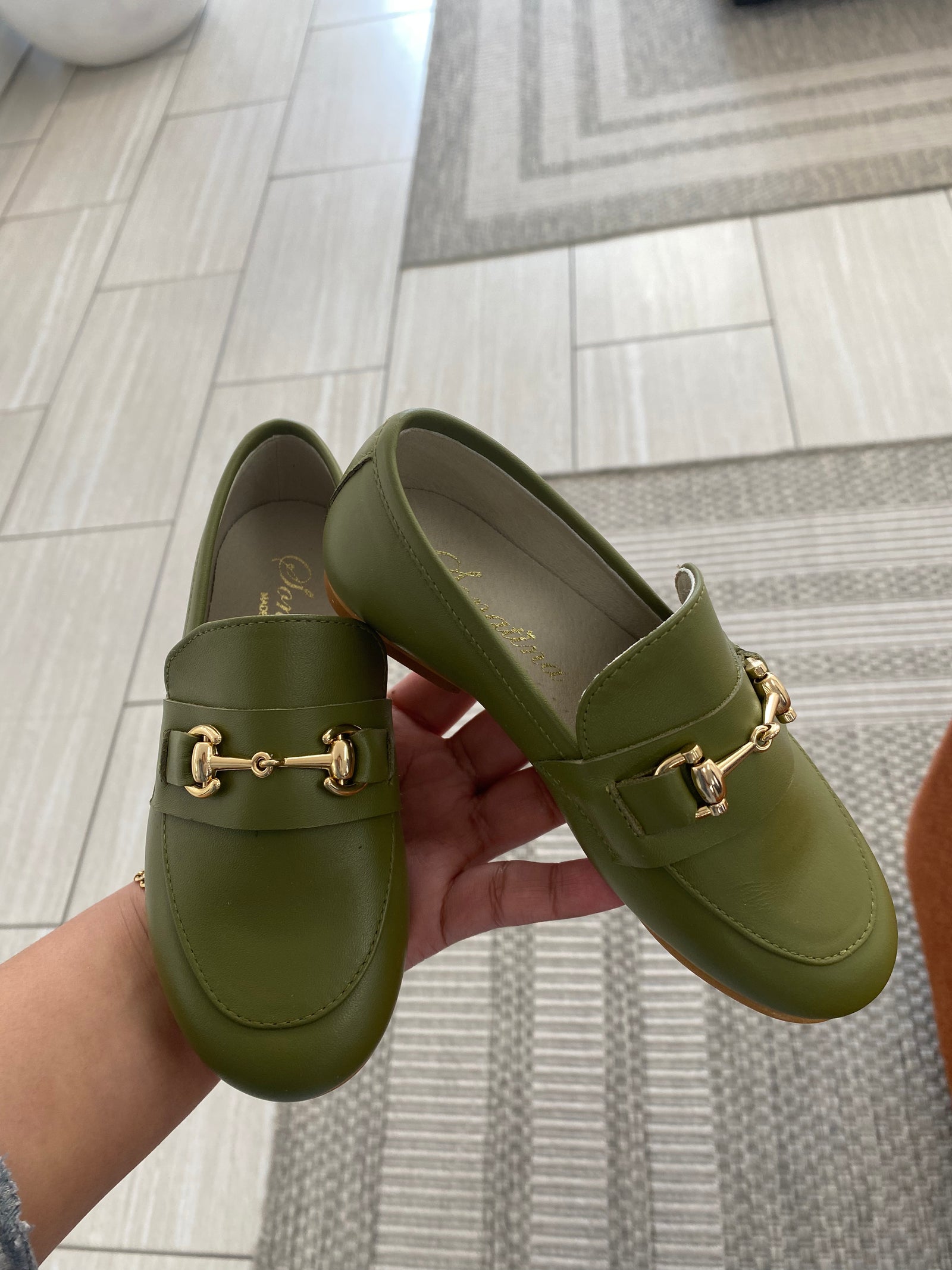 Sonatina Olive Buckle Loafer-Tassel Children Shoes