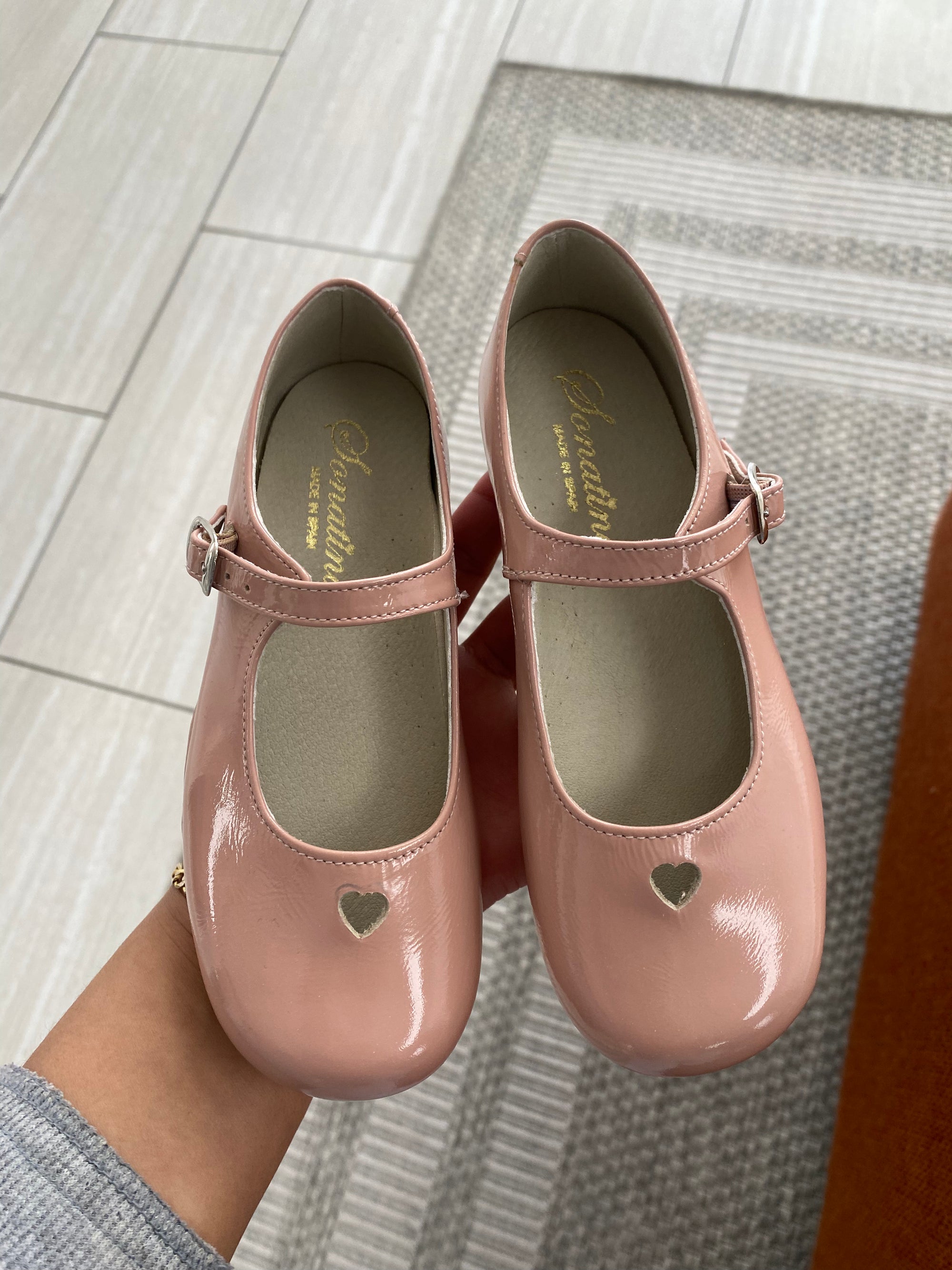 Sonatina Nude Patent Heart Mary Jane-Tassel Children Shoes