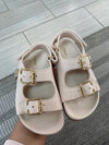 Chloe Pink Velcro Sandal-Tassel Children Shoes
