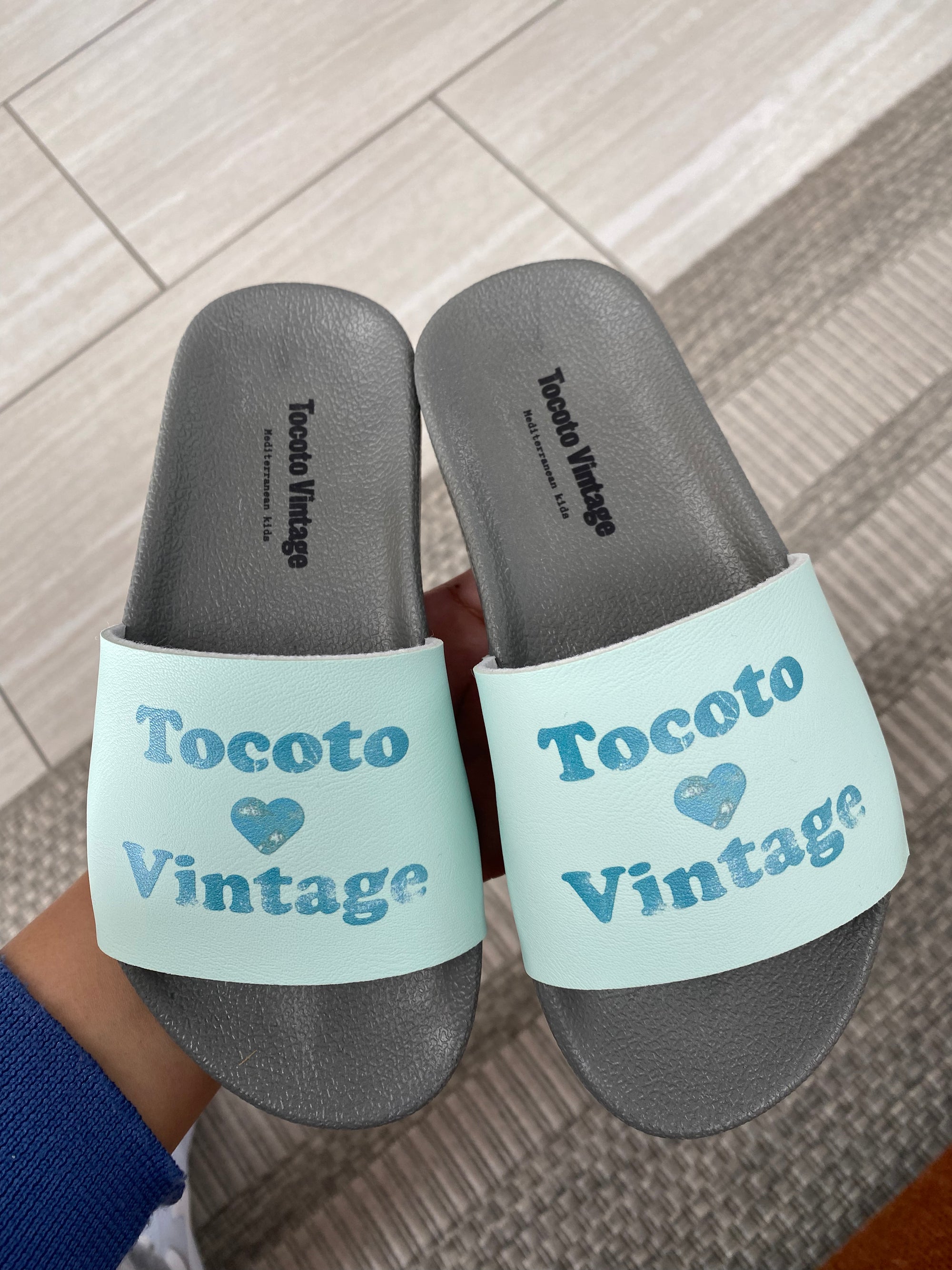 Tocoto Mint Slide-Tassel Children Shoes