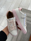 Porte Pink and White Sneaker-Tassel Children Shoes