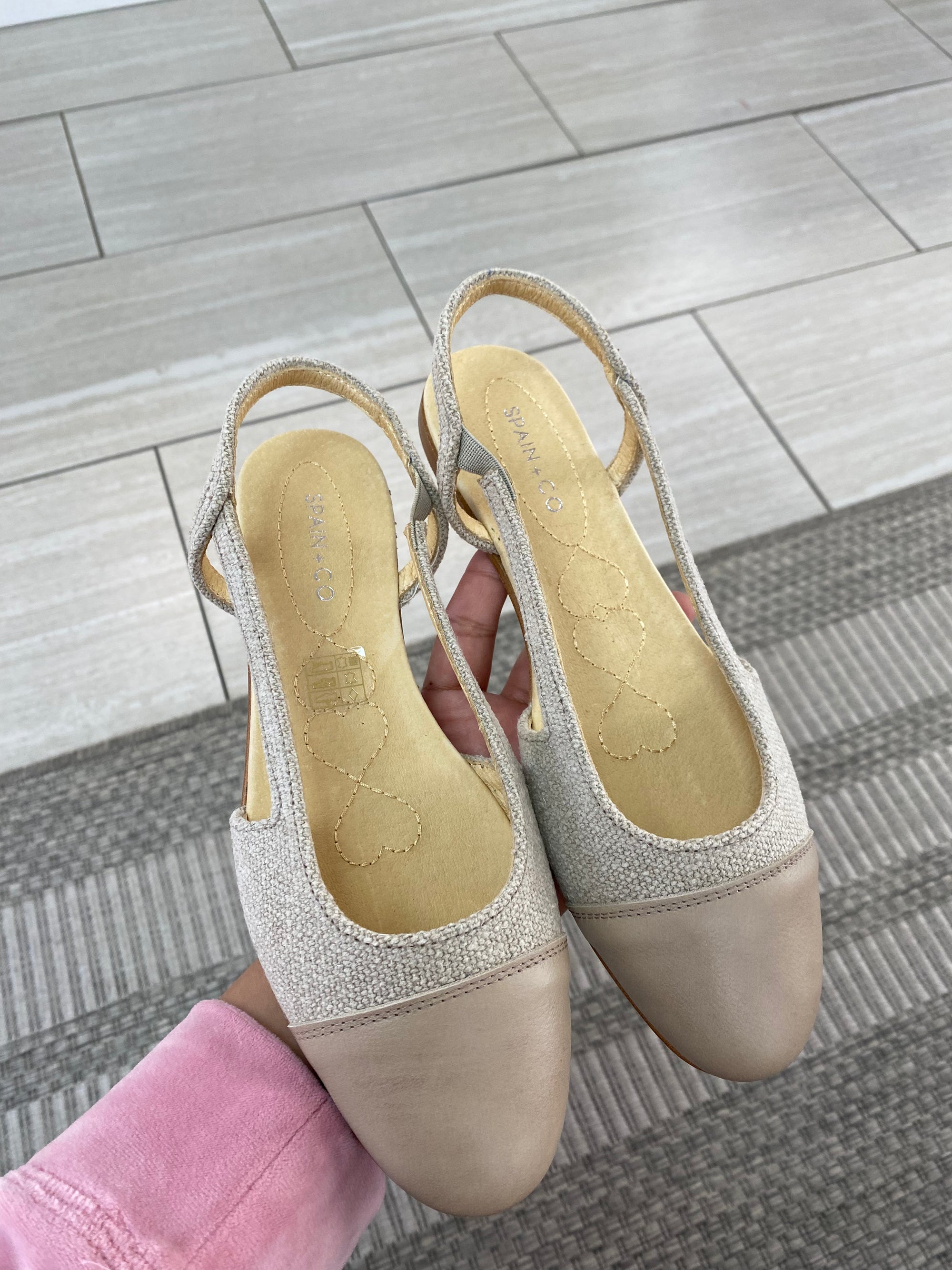 Spain+Co Linene Captoe Slingback-Tassel Children Shoes