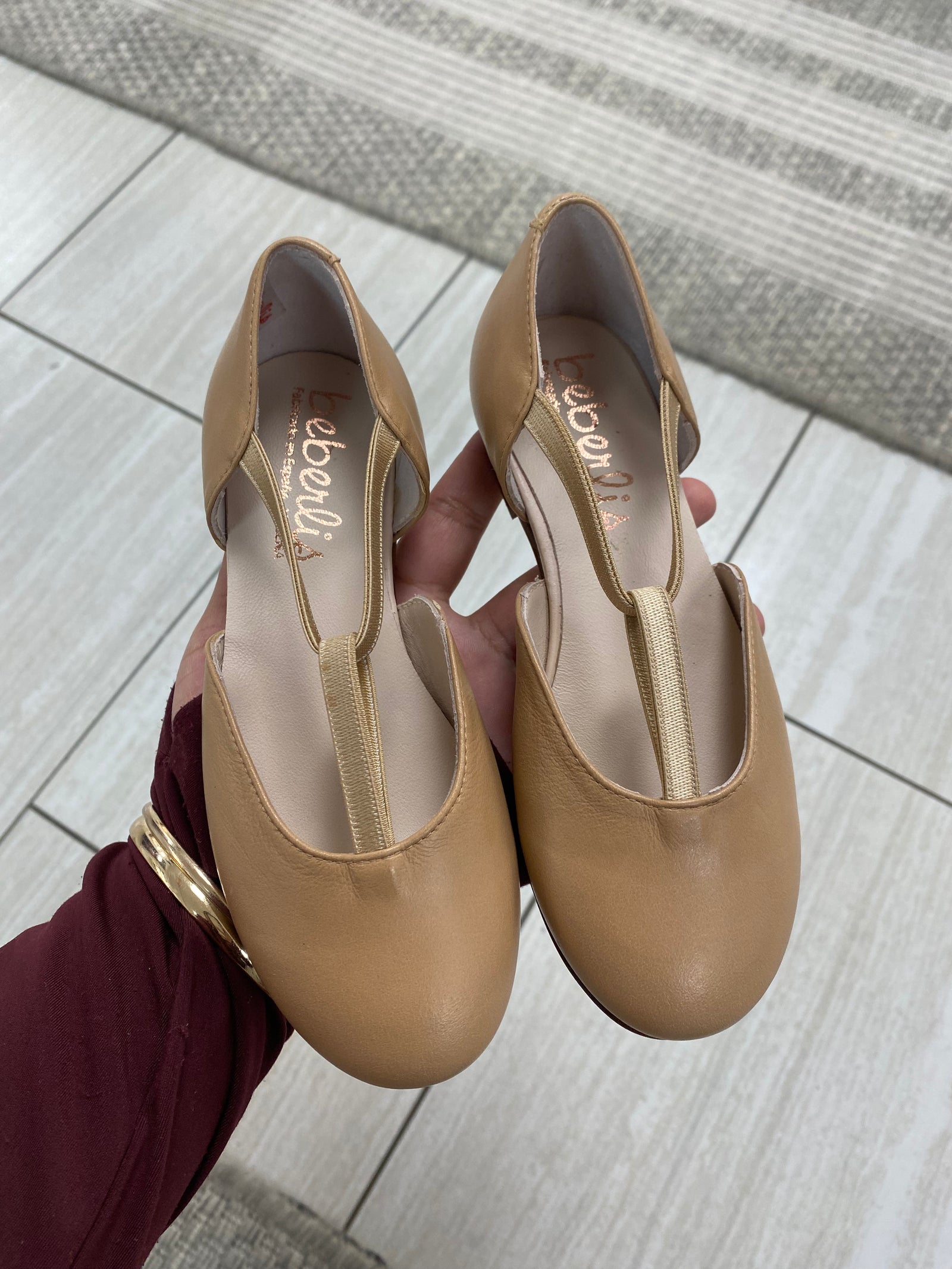 Beberlis Latte Elastic Slip On-Tassel Children Shoes