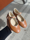 Bonpoint Caramel and White Ella Mary Jane-Tassel Children Shoes