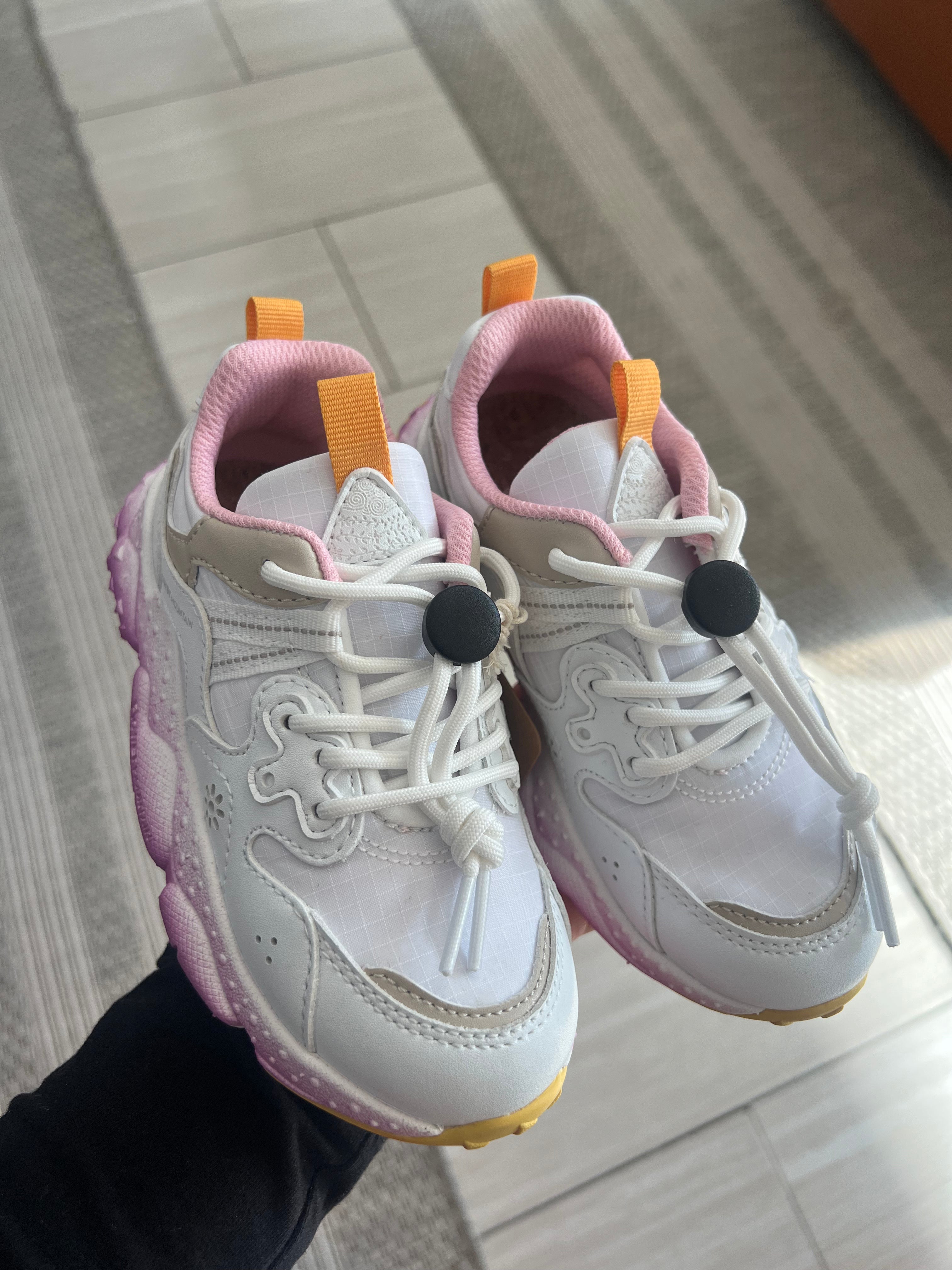Flower Mountain x Naturino White and Purple Sneaker - Tassel Flower Mountain x Naturino White and Purple Sneaker - Tassel