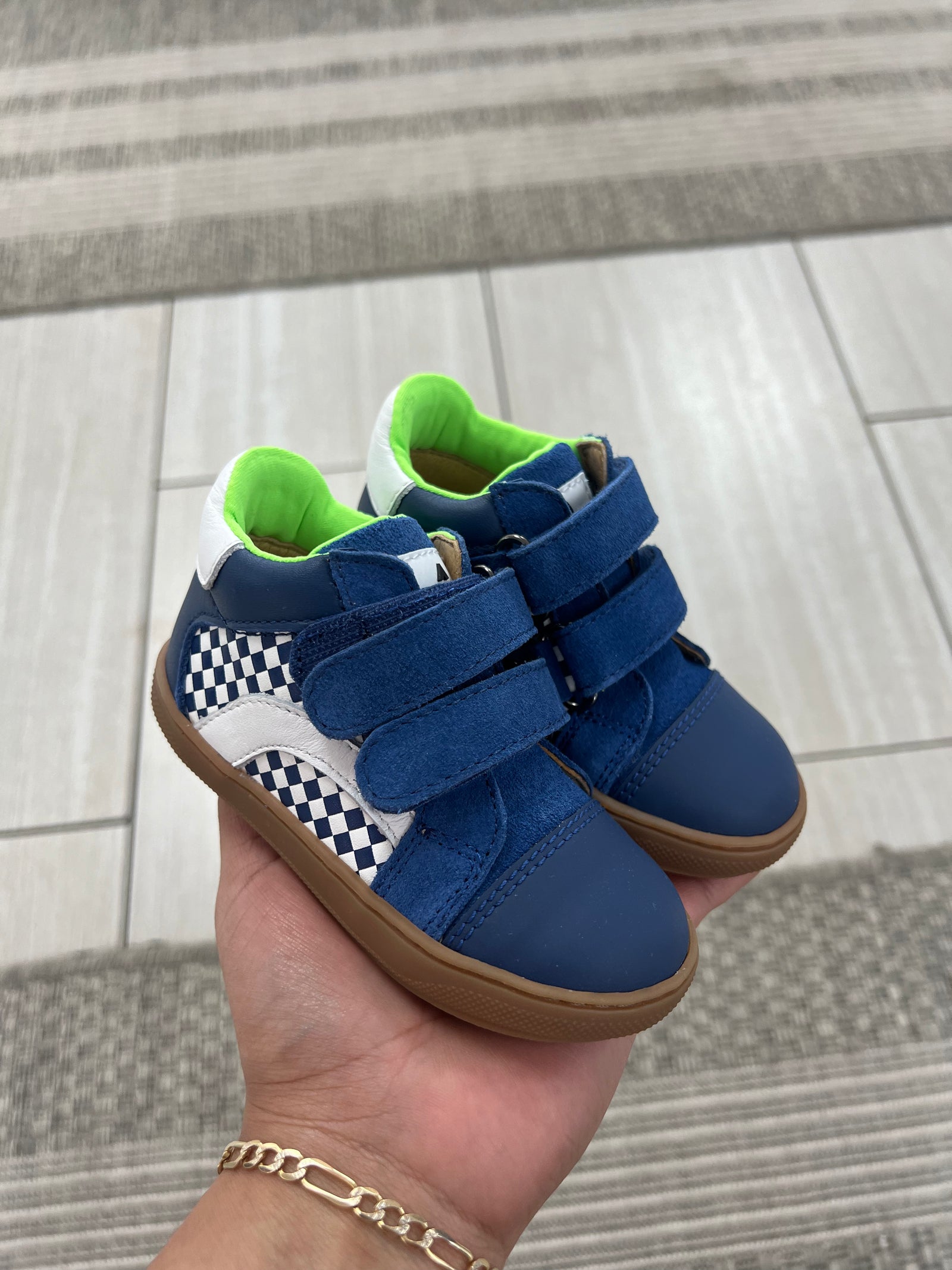 Acebos Blue Baby Sneaker-Tassel Children Shoes