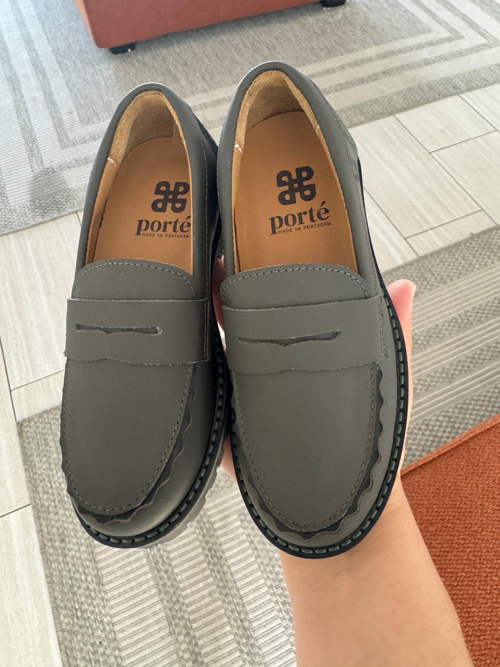 Porte Hunter Rubber Scalloped Loafer-Tassel Children Shoes