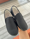 Manuela Black Leather Smoking Loafer-Tassel Children Shoes