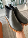 LMDI Olive Leather Chunky Boot-Tassel Children Shoes