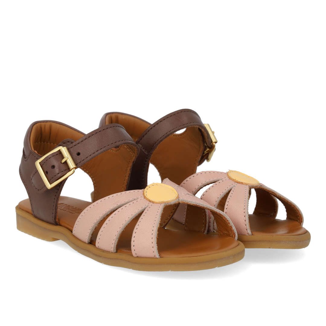 Angulus Rosebud Leather Sandal-Tassel Children Shoes