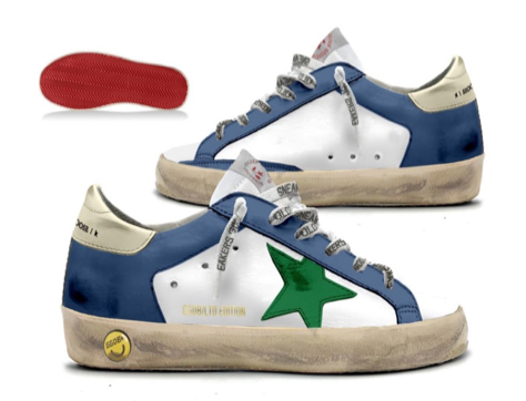 Bonpoint X Golden Goose Blue Star Sneaker-Tassel Children Shoes