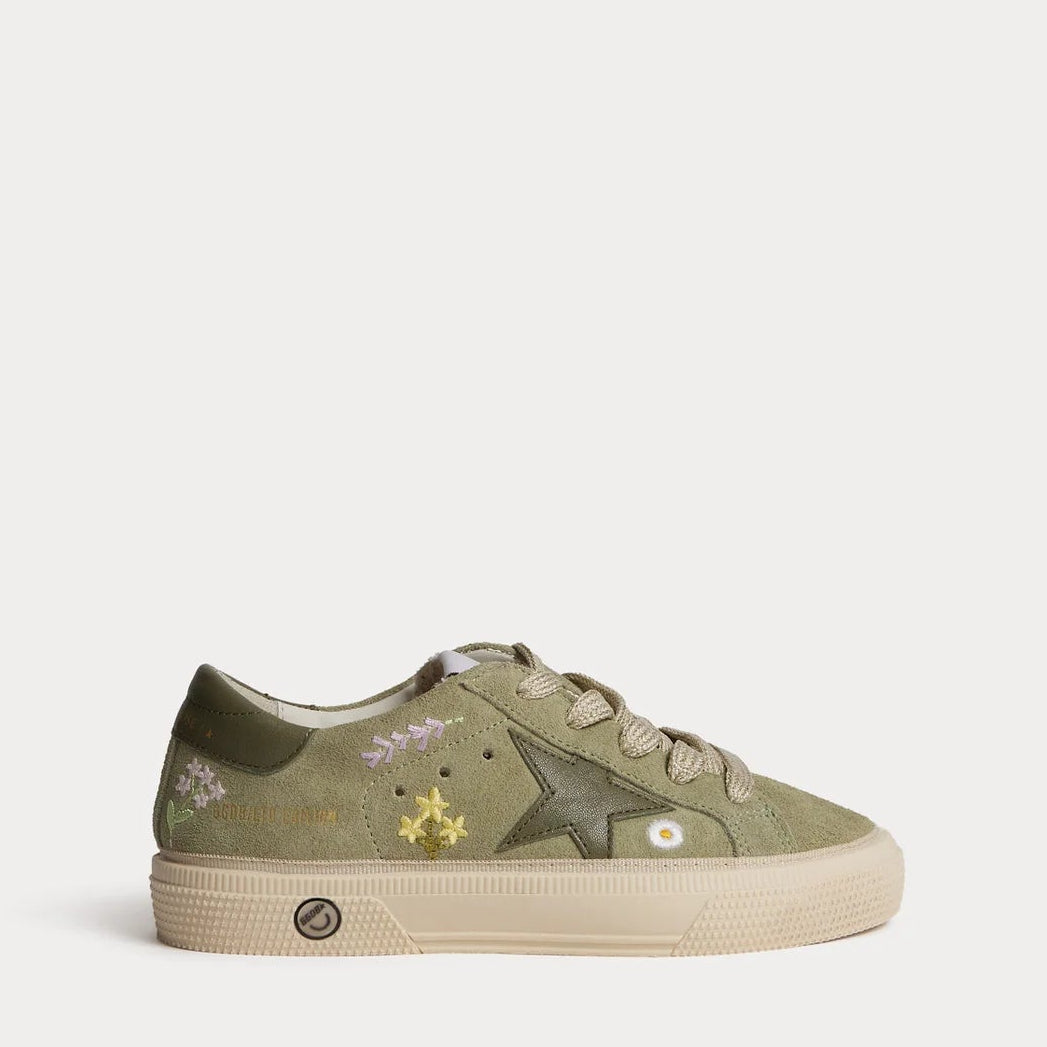 Bonpoint x Golden Goose Verde Flower Sneaker-Tassel Children Shoes