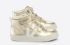 Veja Platine Fur Lined Hi Top Sneaker-Tassel Children Shoes