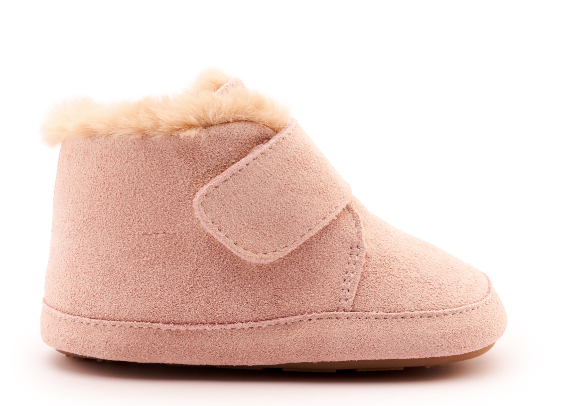 Old Soles Pink Fur Softsole-Tassel Children Shoes