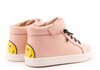Old Soles Powder Pink Smile Hi Top Sneaker-Tassel Children Shoes