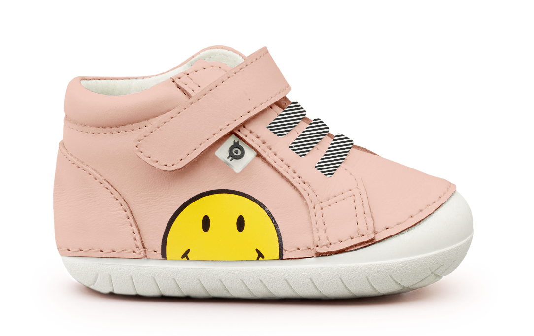 Old Soles Powder Pink Smile Baby Sneaker-Tassel Children Shoes