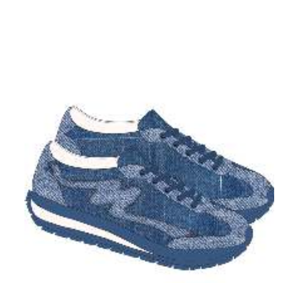 Marc Jacobs Denim Logo Elastic Sneaker-Tassel Children Shoes