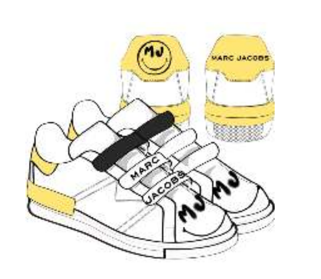 Marc Jacobs Triple Velcro Sneaker-Tassel Children Shoes