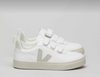 Veja White Natural Velcro Sneaker-Tassel Children Shoes