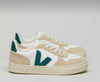 Veja White Brittany Almond Lace Sneaker-Tassel Children Shoes