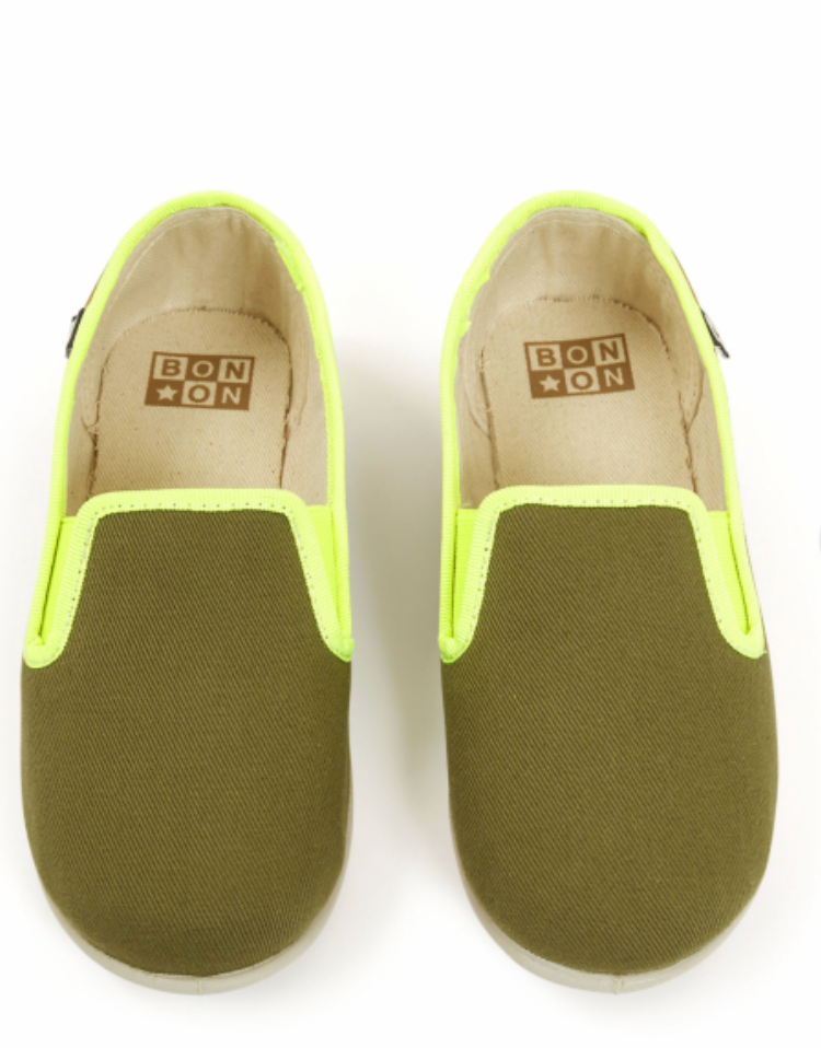 Bonton Khaki Slip On-Tassel Children Shoes