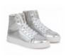 Zadig &amp; Voltaire Silver Hi Top Sneaker-Tassel Children Shoes