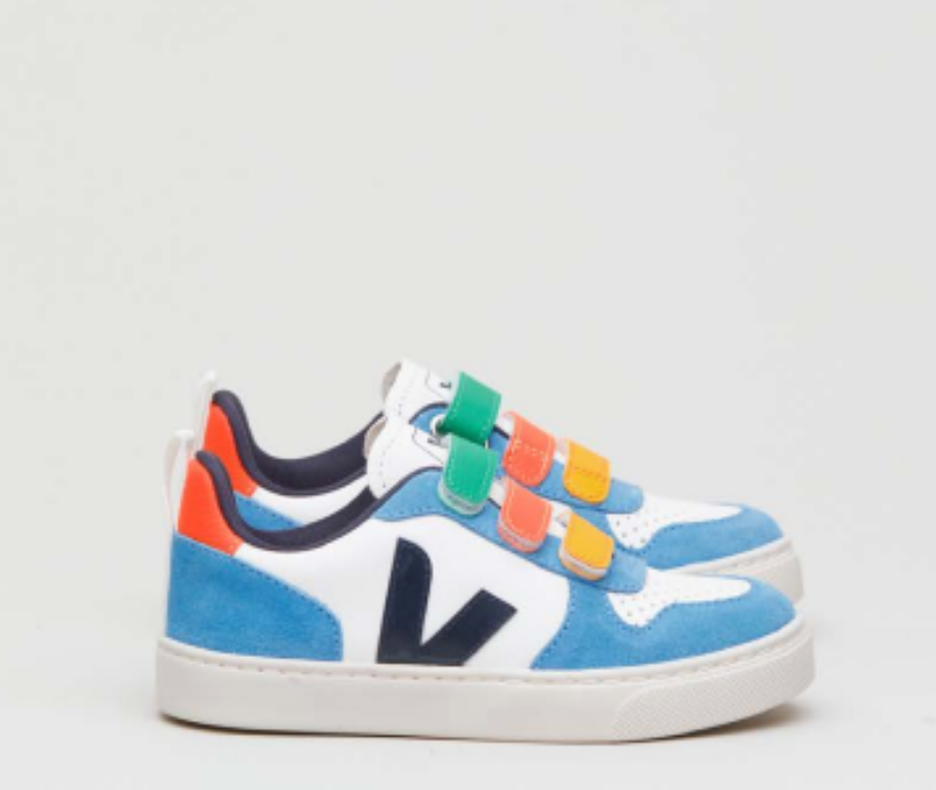 Veja Extra White Multico Velcro Sneaker-Tassel Children Shoes