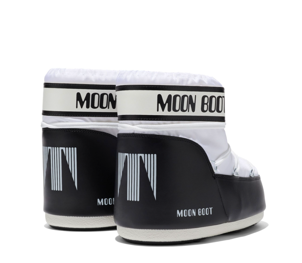 Moon Boot Black White Icon Boot-Tassel Children Shoes