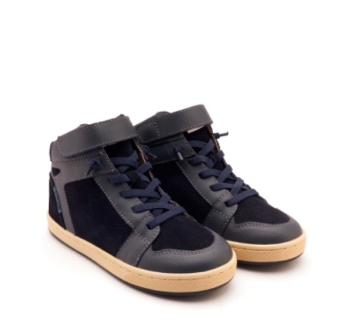 Old Soles Navy Mid Top Sneaker-Tassel Children Shoes