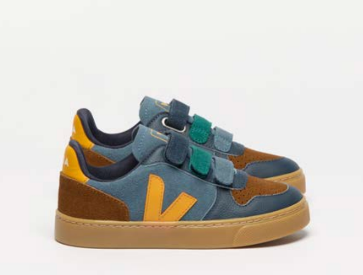 Veja California Oro Velcro Sneaker-Tassel Children Shoes