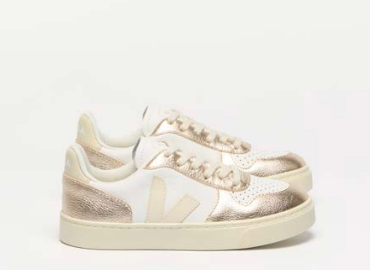 Veja Calcaire Platine Lace Sneaker-Tassel Children Shoes