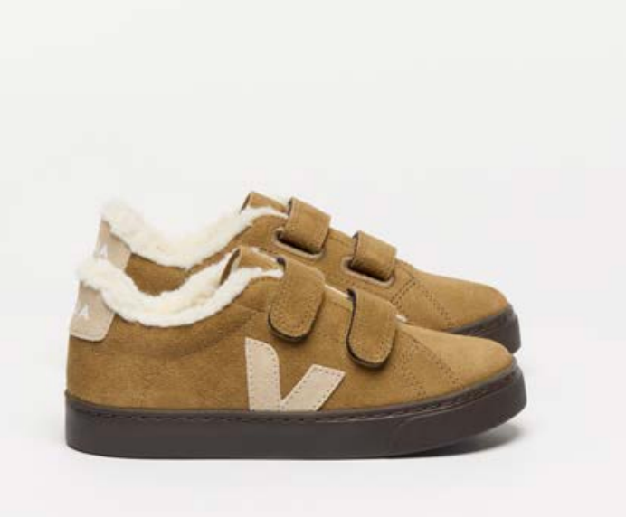 Veja Almond Eagle Fur Sneaker-Tassel Children Shoes