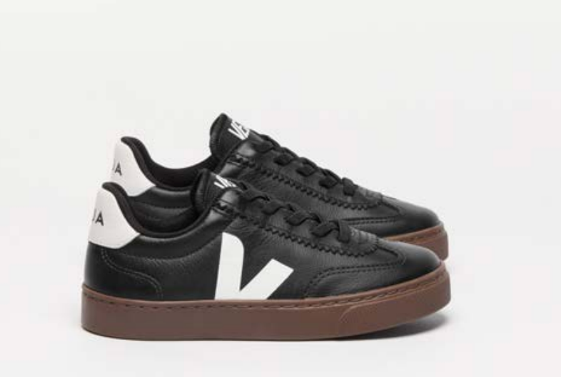 Veja Black Bark Elastic Sneaker-Tassel Children Shoes