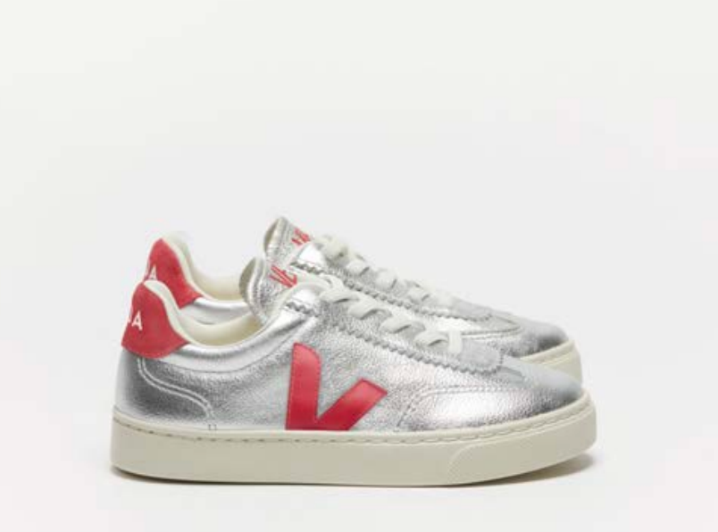 Veja Silver Pekin Elastic Sneaker-Tassel Children Shoes