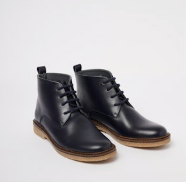 Bonpoint Bleu Derby Boot-Tassel Children Shoes