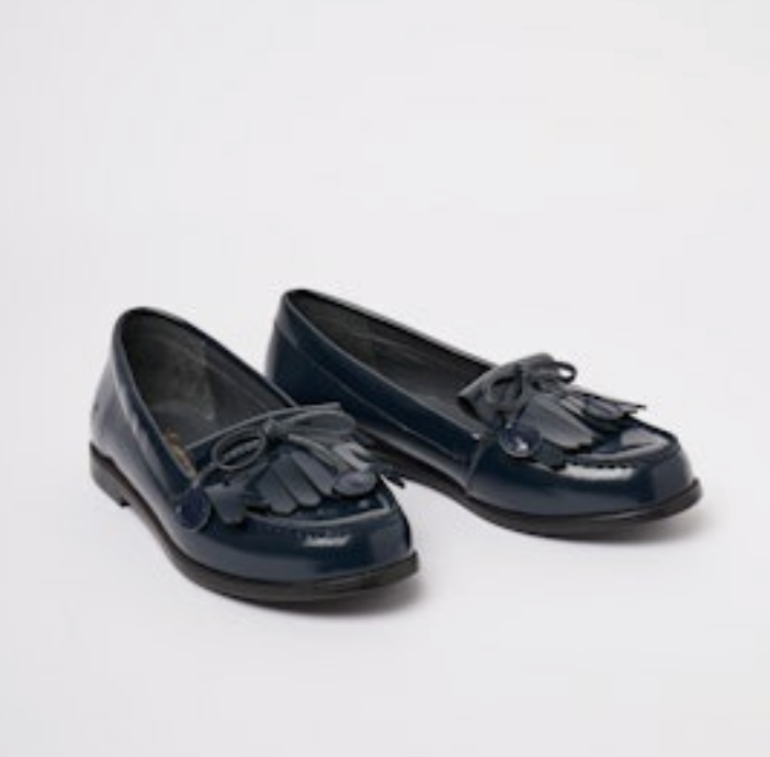 Bonpoint Marine Cherry Fringe Loafer-Tassel Children Shoes