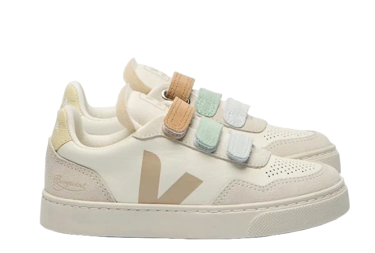 Veja x Bonpoint Pure Almond Velcro Sneaker-Tassel Children Shoes