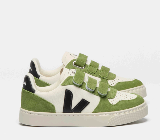 Veja Pure Kiwi Velcro Sneaker-Tassel Children Shoes