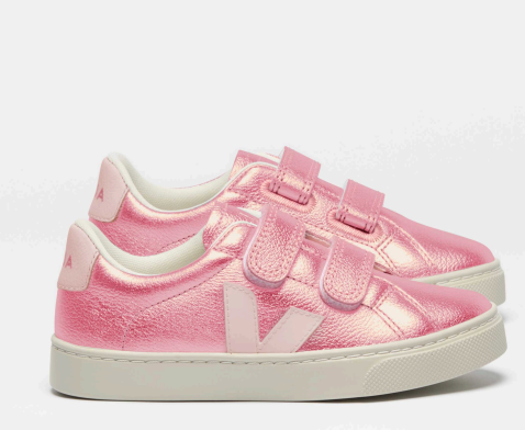 Veja Glimmer Petale Velcro Sneaker-Tassel Children Shoes