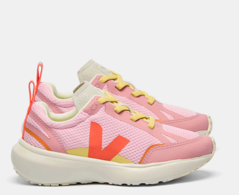 Veja Guimauve Fluo Elastic Sneaker-Tassel Children Shoes
