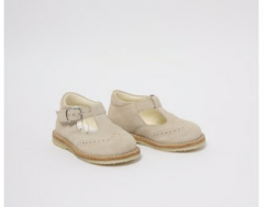 Bonpoint Beige Derby Wingtip Baby Shoe-Tassel Children Shoes