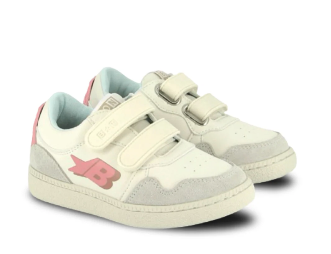 Bonton Pink Velcro Sneaker-Tassel Children Shoes