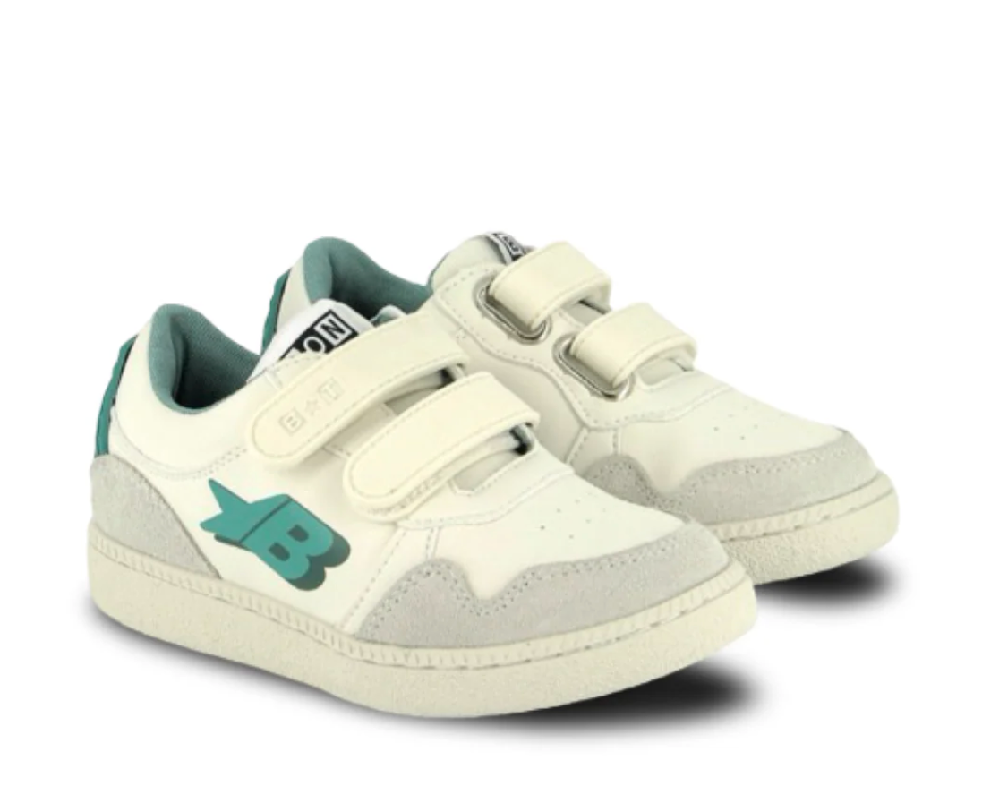 Bonton Green Velcro Sneaker-Tassel Children Shoes