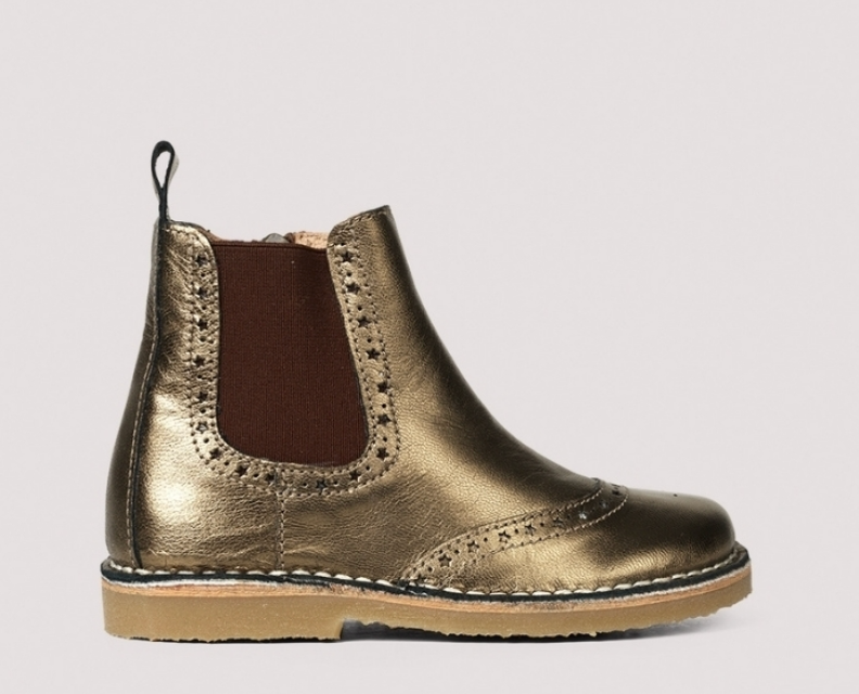 Petit Nord Old Gold Star Bootie-Tassel Children Shoes